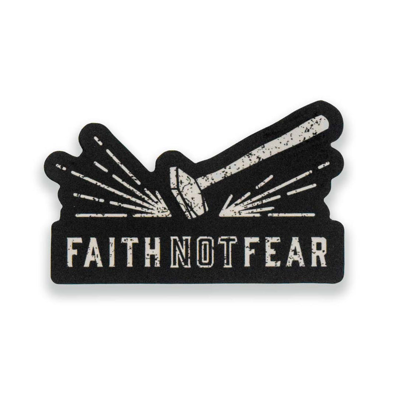 Iron Sharpens Iron Sticker - Faith Not Fear Apparel Co