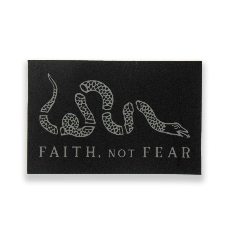 Live Free and Fear Less Sticker - Faith Not Fear Apparel Co