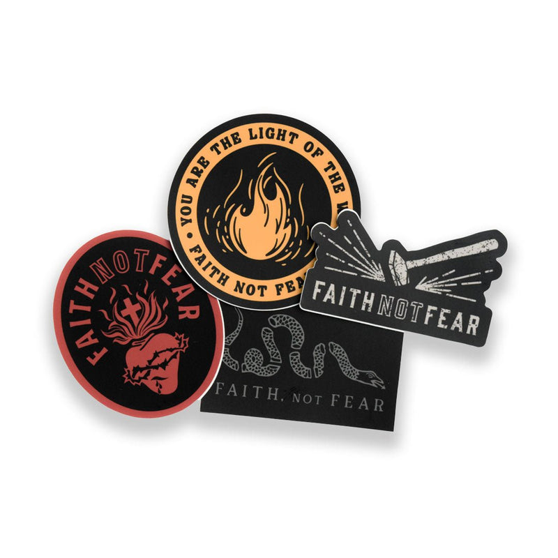 Release 1 Sticker Pack - Faith Not Fear Apparel Co