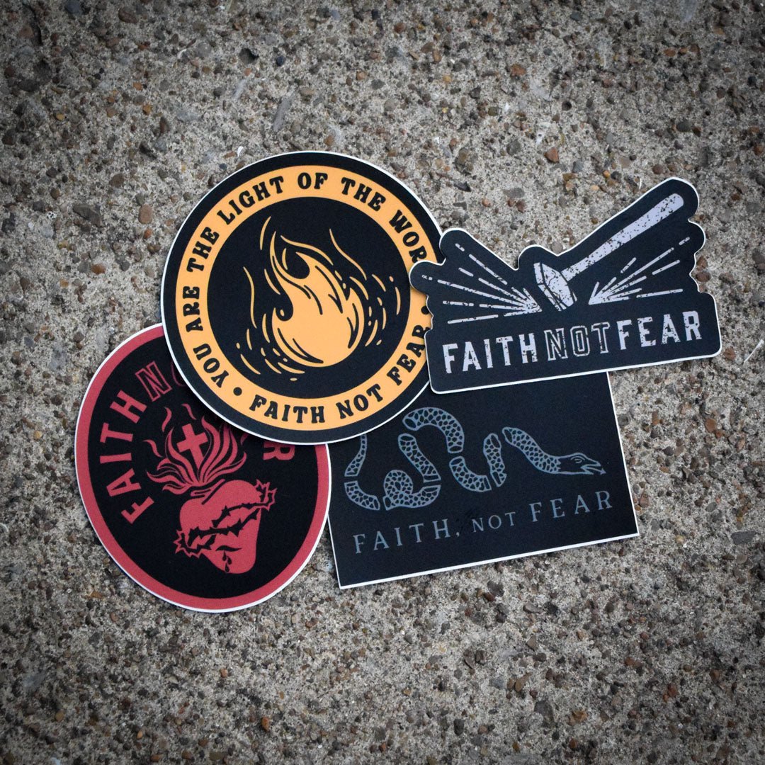 Release 1 Sticker Pack - Faith Not Fear Apparel Co