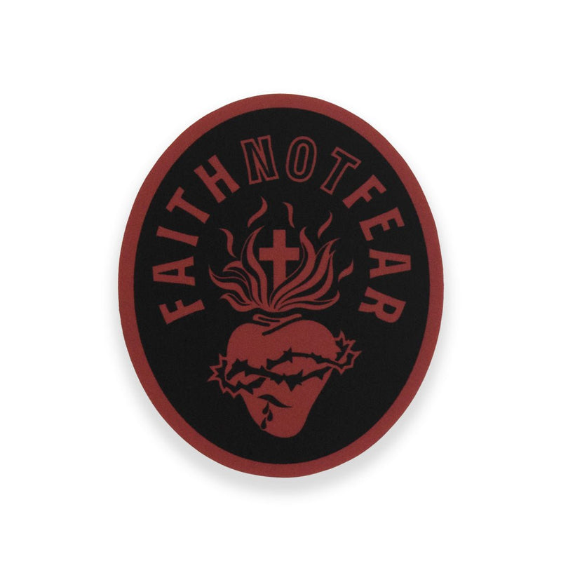 Sacred Heart Sticker - Faith Not Fear Apparel Co